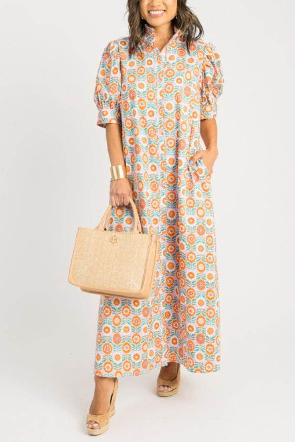 Floral Button Maxi Dress