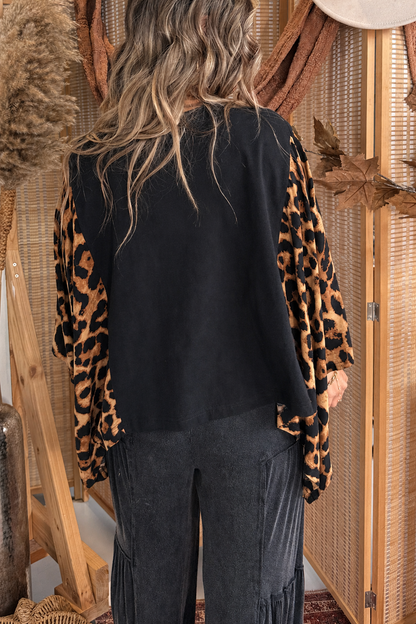 Dolly Parton Mix & Match Tee Black Cheetah
