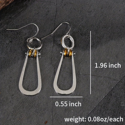 Boho 925 Silver Turquoise Dangle Drop Earrings